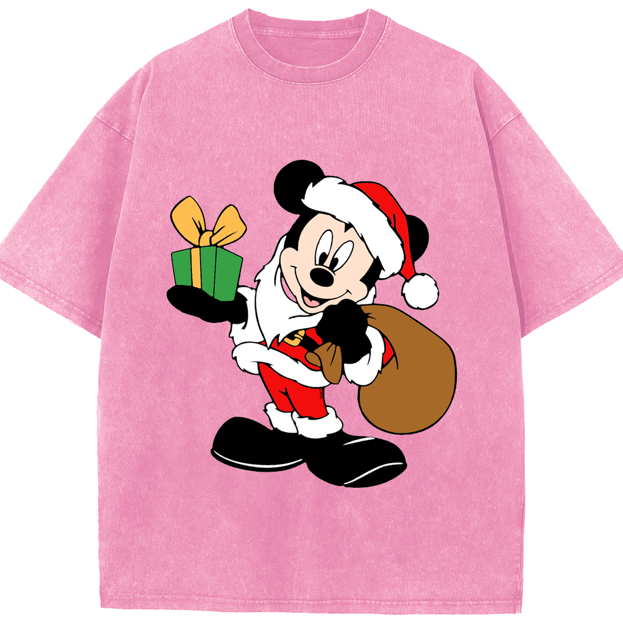 （画像用） ミッキーマウス Mickey Mouse 綿100% ヴィンテージ風 半袖Tシャツ（フロントプリント）